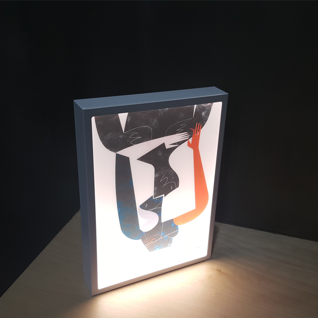 람프로스 아트콜라 LED 프레임 조명 B5